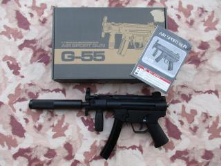 MP5 KURZ Type FM5K G-55 GBB Gas Blowback by Well